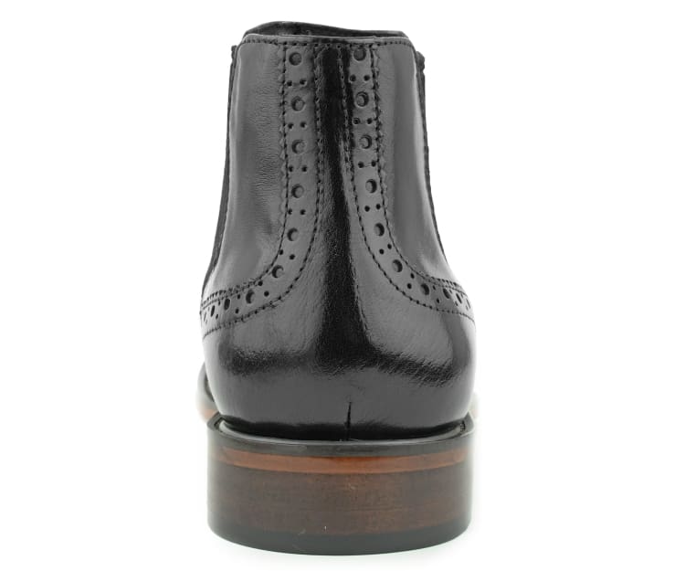 Asher Green Ag2632 Black Men's Wingtip Leather Boots Boots by Asher Green – Don't Panic Shoes