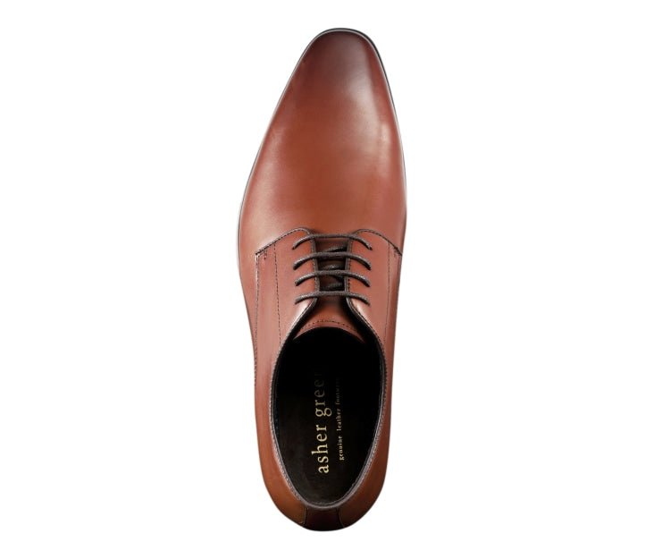 ASher Green Ag610 Tan Men’s Genuine Leather Lace Up Shoes Oxfords by Asher Green – Don't Panic Shoes