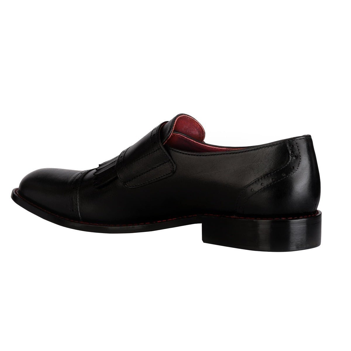 Auburn Leather Oxford Style Monk Straps Shoes by Libertyzeno – Don't Panic Shoes
