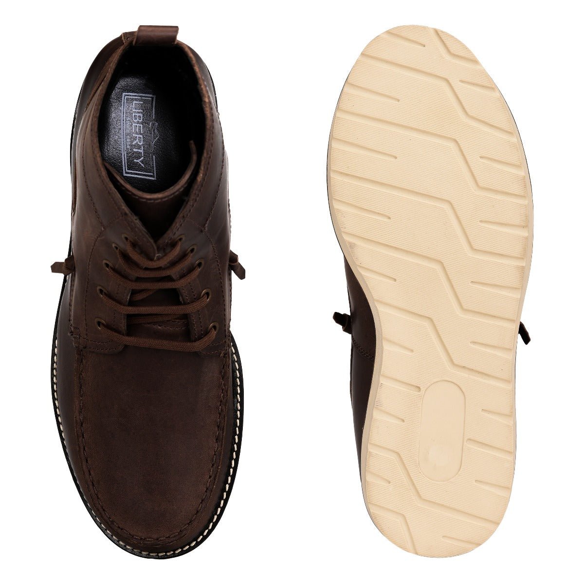 Auda Leather Lace - Up Boots Boots by Libertyzeno – Don't Panic Shoes