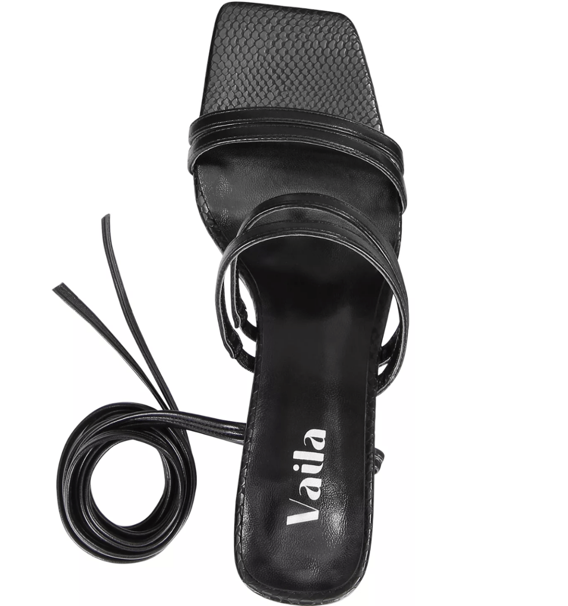 Ava Sandals Black Shoes by Vaila Shoes – Don't Panic Shoes