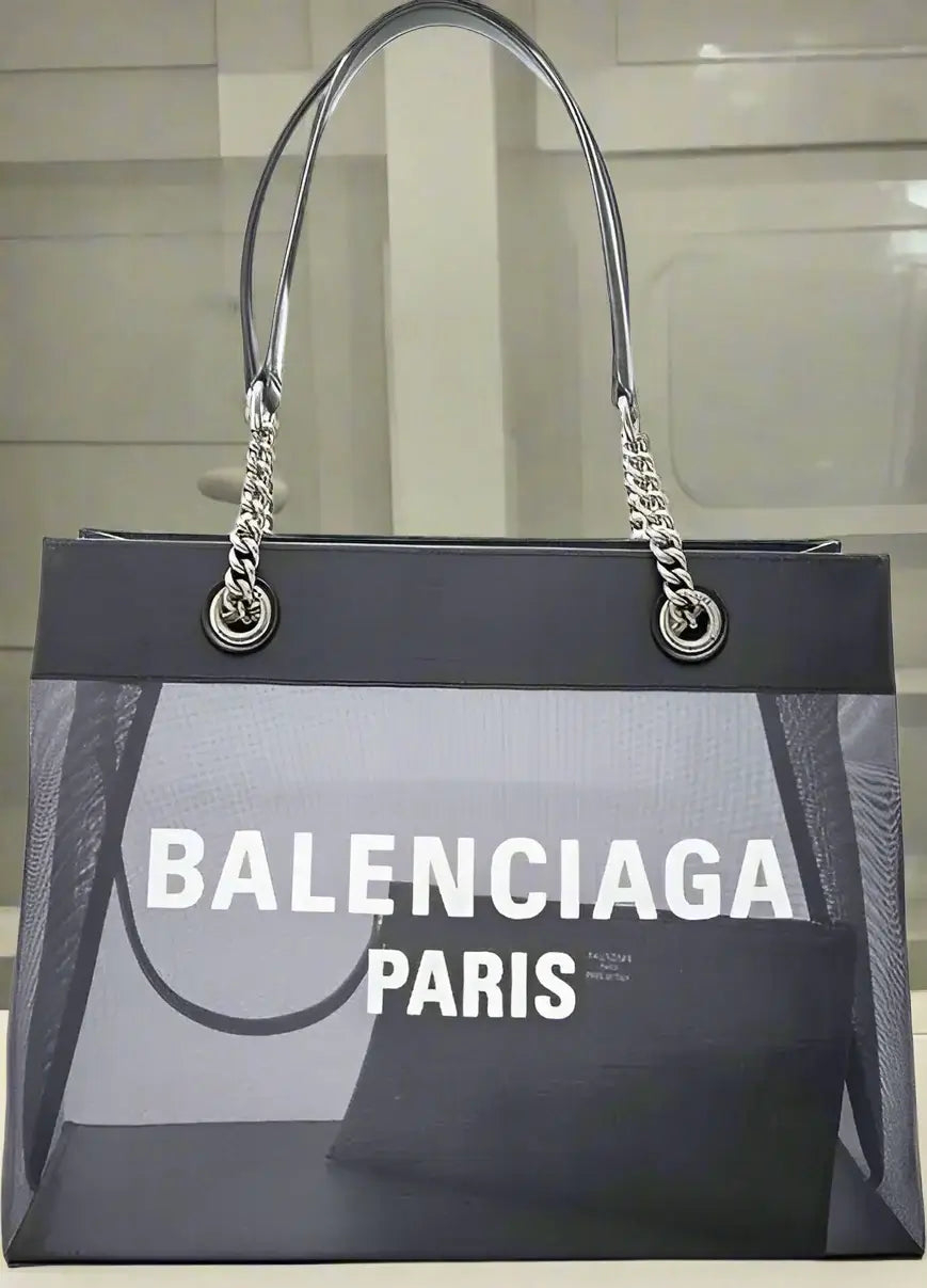 BALENCIAGA Duty Free leather graphic print Shopper Bag – STORE 7994