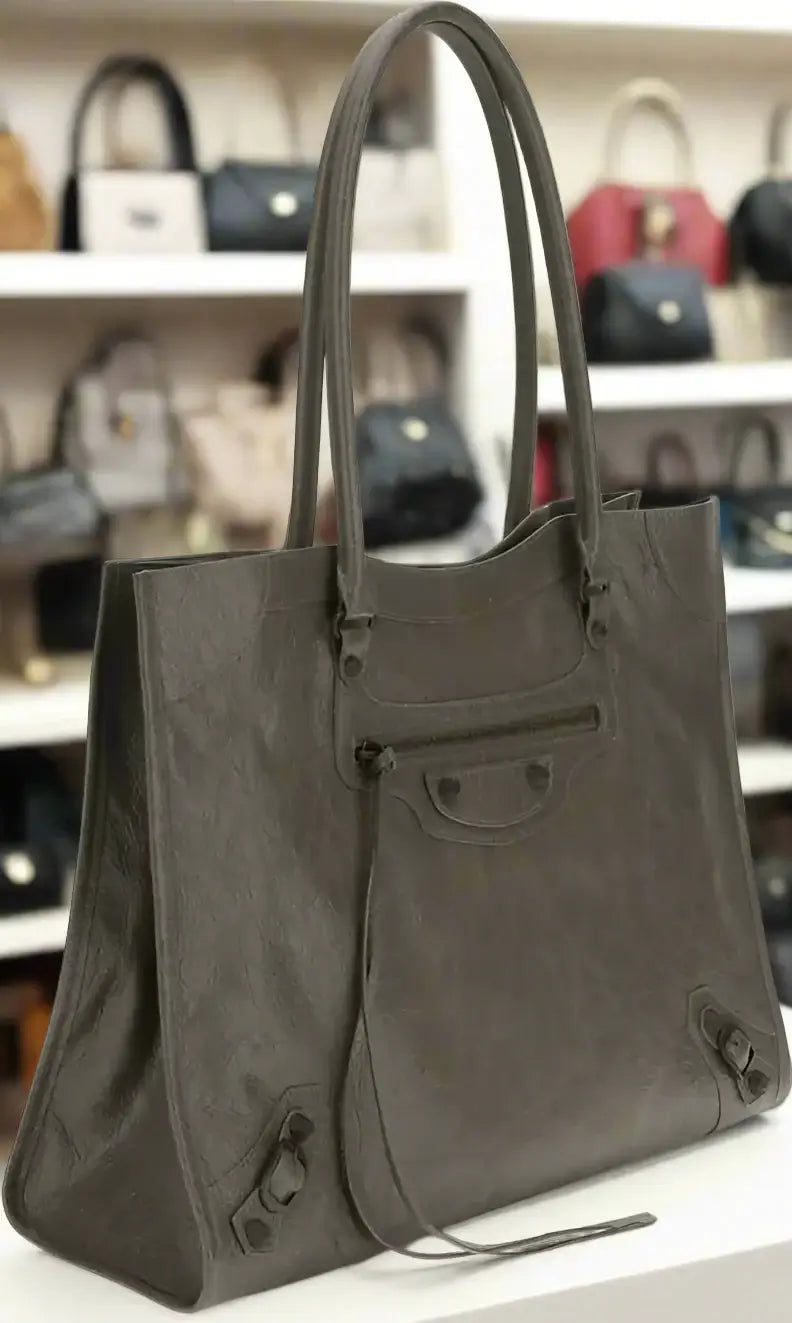 BALENCIAGA Grey Le City Tote Bag – Modern Luxury Tote