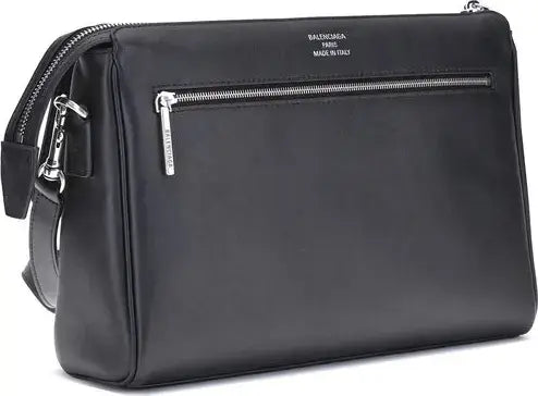 BALENCIAGA black leather Bel Air small Shoulder Bag
