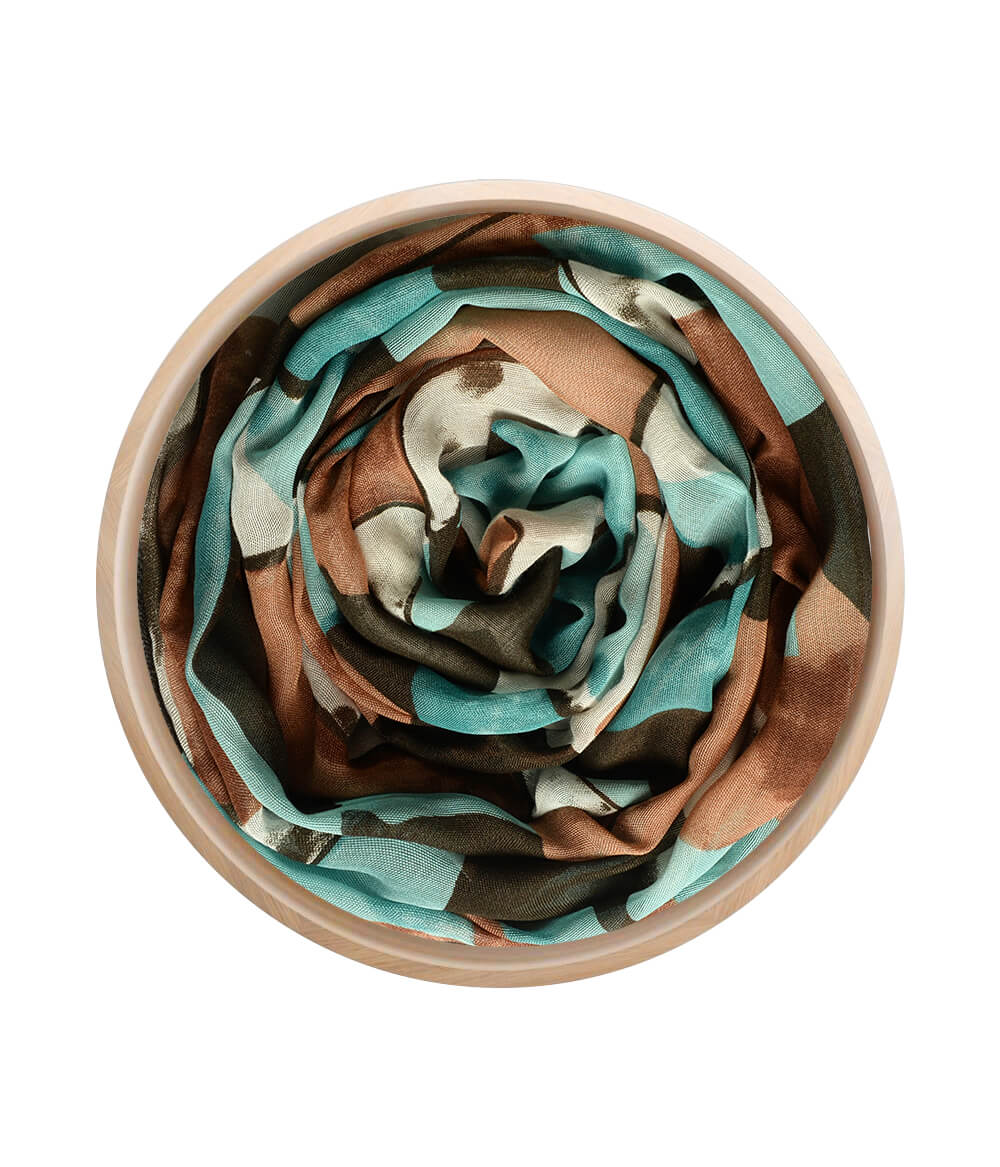 Balla White 02 Art Inspired Bamboo Fabric In White Handcrafted In Italy Bamboo Scarves by Mar Soreli – Don't Panic Shoes