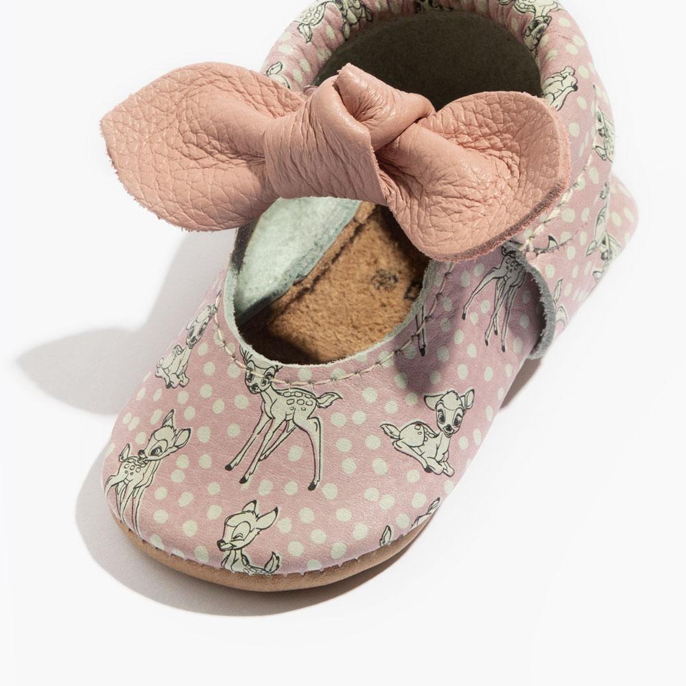 Bambi Knotted Bow Baby Shoe Knotted Bow Mocc by Freshly Picked – Don't Panic Shoes