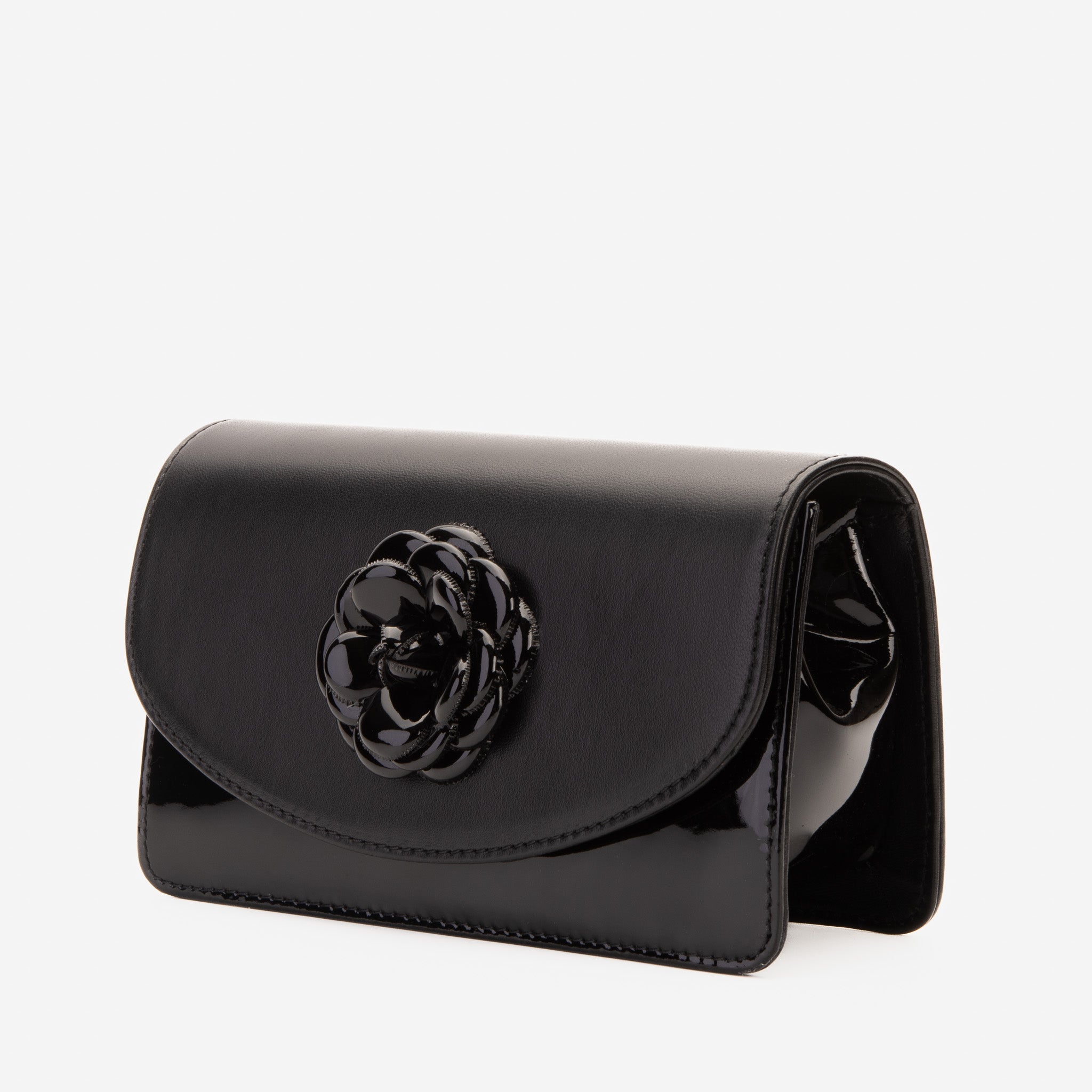 The Diva Black Leather Handbag