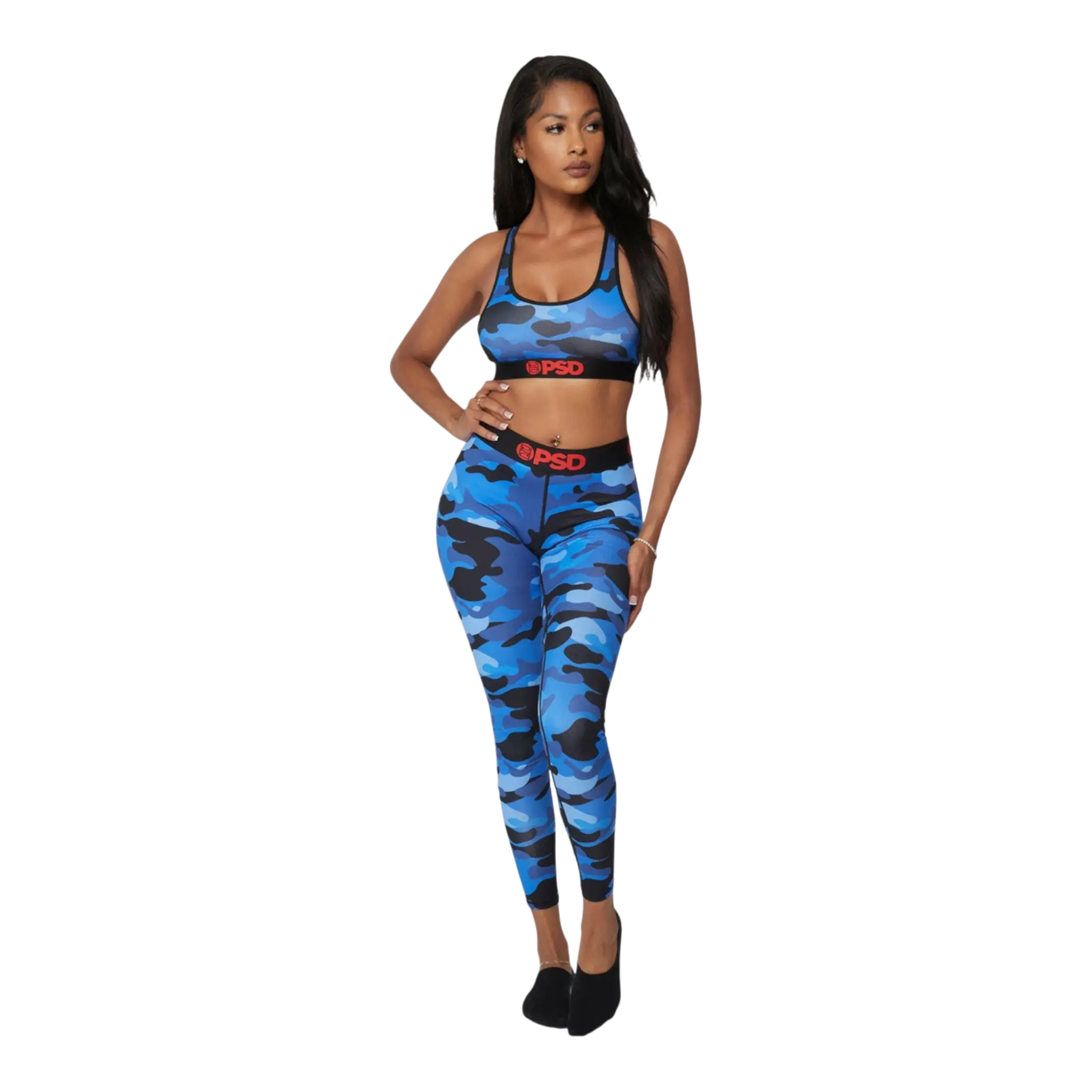 PSD Icy Camo Women Leggings Blue Camo