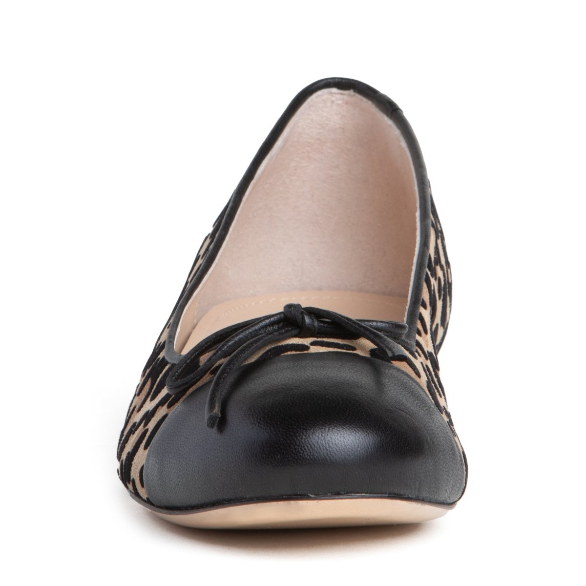Beatrice Suede Ballerina Women’S Leopard Suede With Leather Flats by Beautiisoles – Don't Panic Shoes