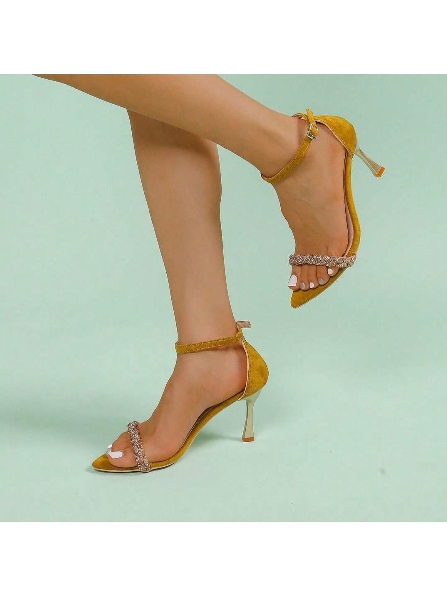 Bella | Gold Heels by J.Adams – Don't Panic Shoes