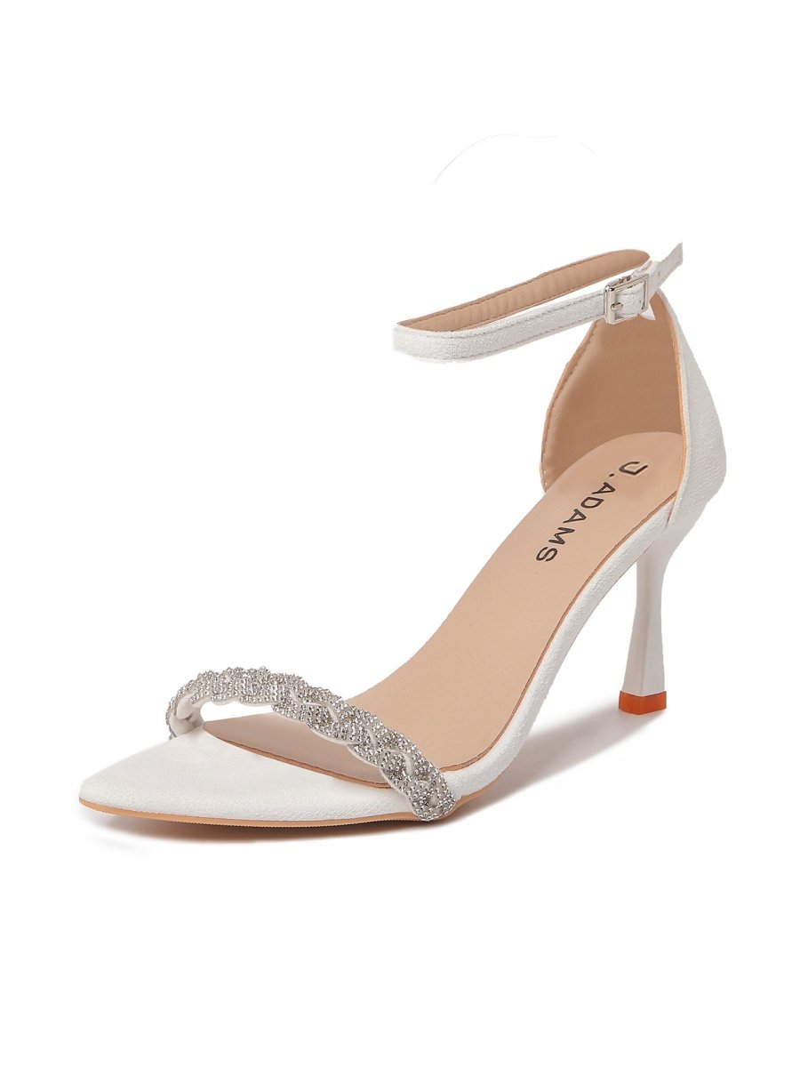 Bella | White Heels by J.Adams – Don't Panic Shoes