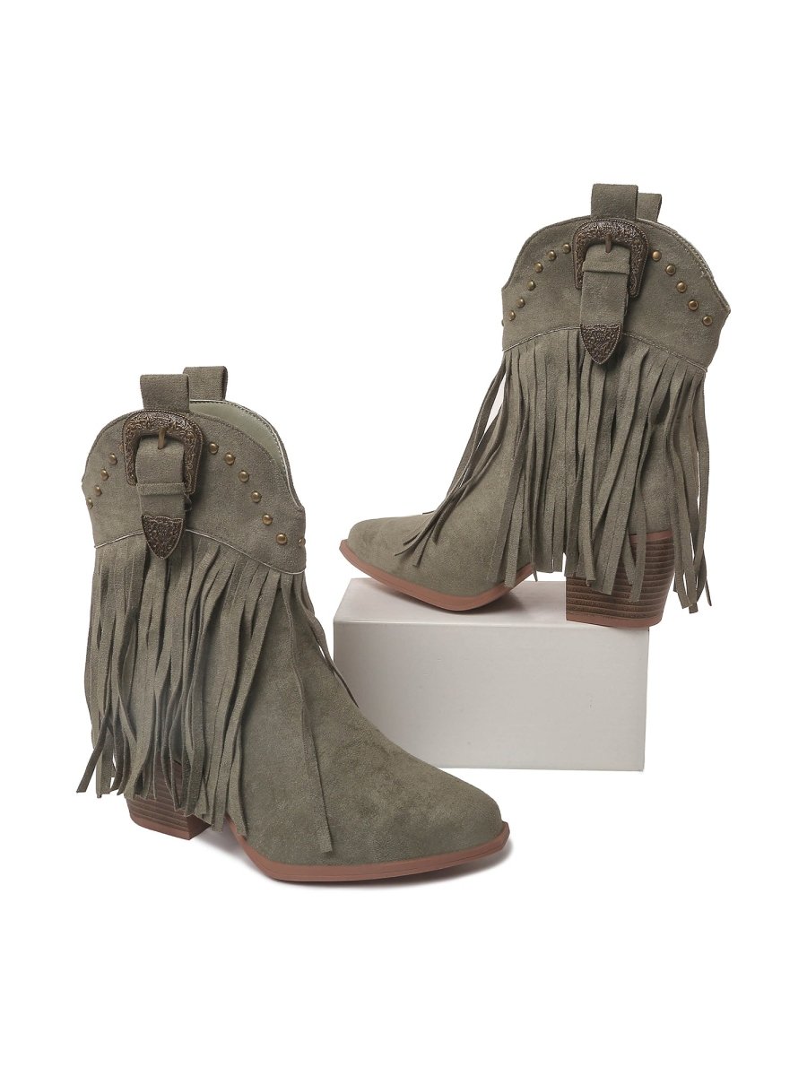 Belle | Green Boots by J.Adams – Don't Panic Shoes