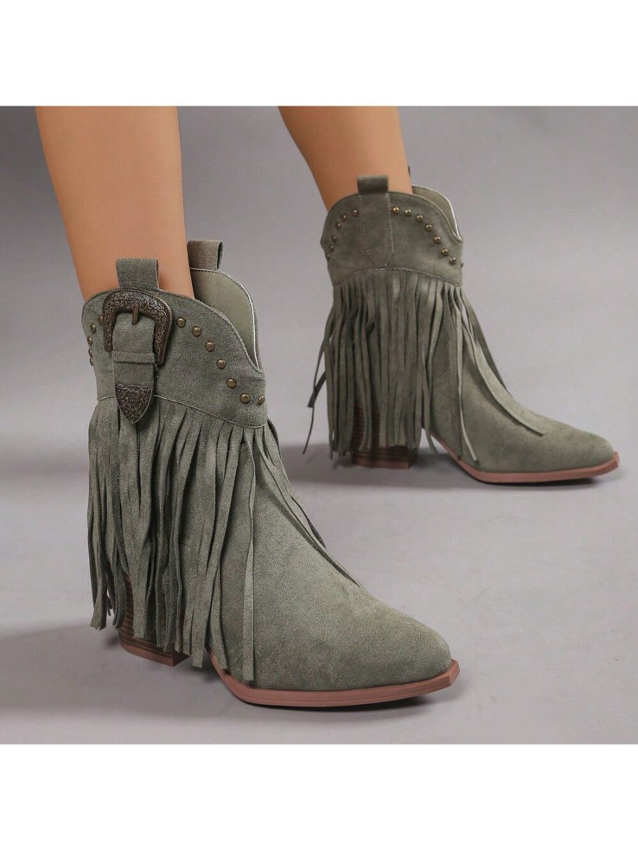 Belle | Green Boots by J.Adams – Don't Panic Shoes