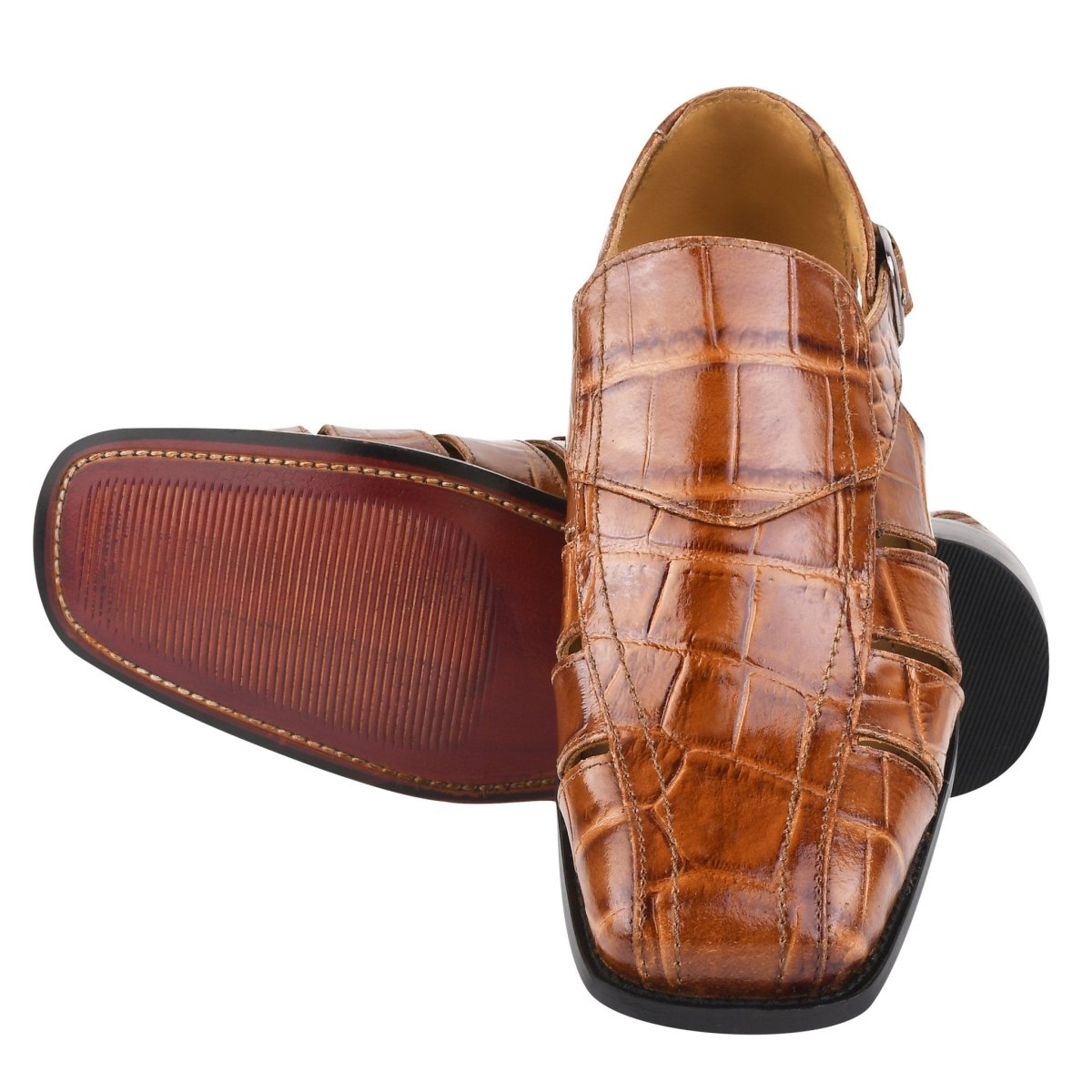 Bidwill Genuine Leather Fisherman Flat Sandals Sandals by Libertyzeno – Don't Panic Shoes