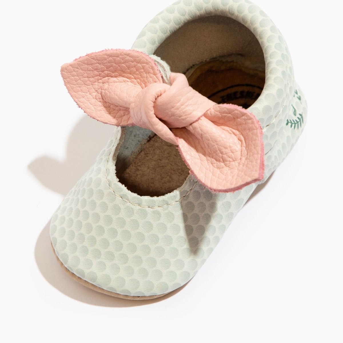 Birdie Knotted Bow Baby Shoe Knotted Bow Mocc by Freshly Picked – Don't Panic Shoes