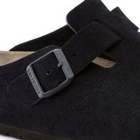 Thumbnail for Birkenstock Boston Soft Footbed Sandals Midnight Blue Suede