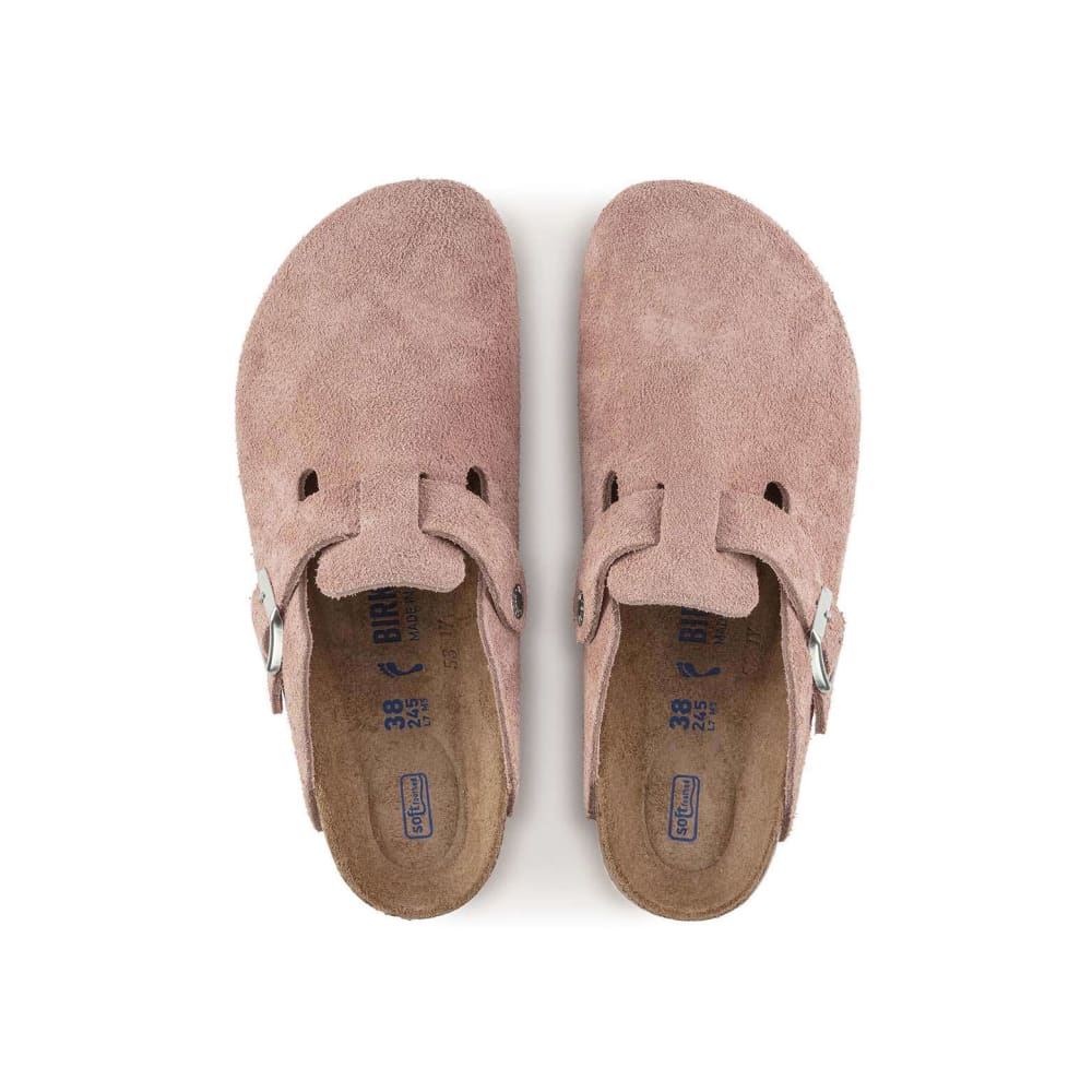 Birkenstock Boston Women’s Pink Clay Soft Footbed Sandals