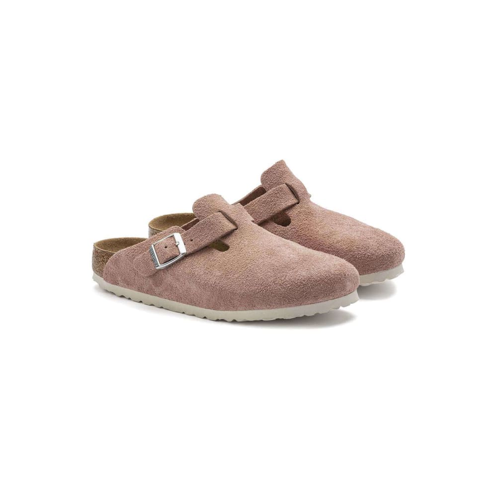 Birkenstock Boston Women’s Pink Clay Soft Footbed Sandals