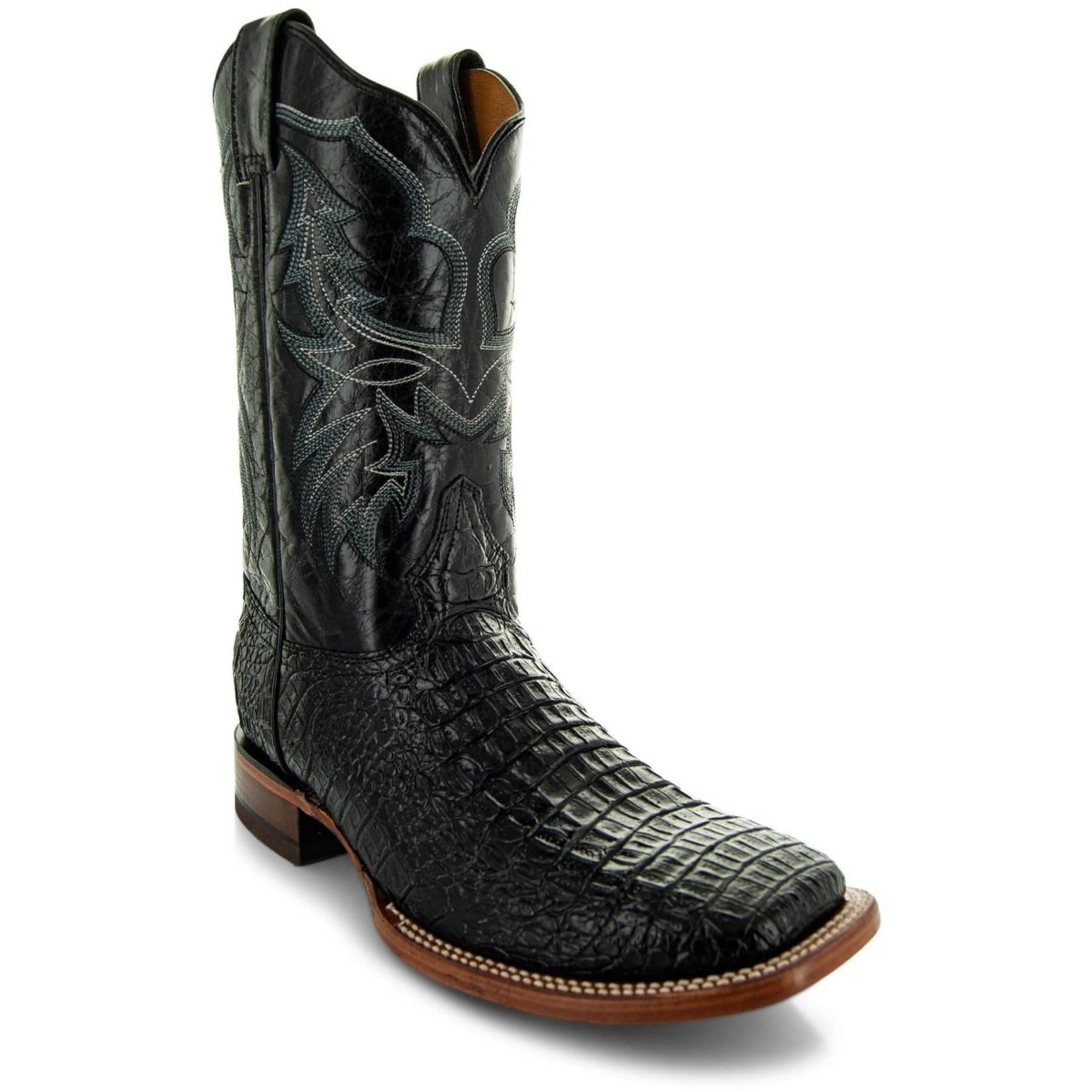 Black Caiman Belly Print Men's Cowboy Boots H4001 Cowboy Boots by Soto Boots – Don't Panic Shoes