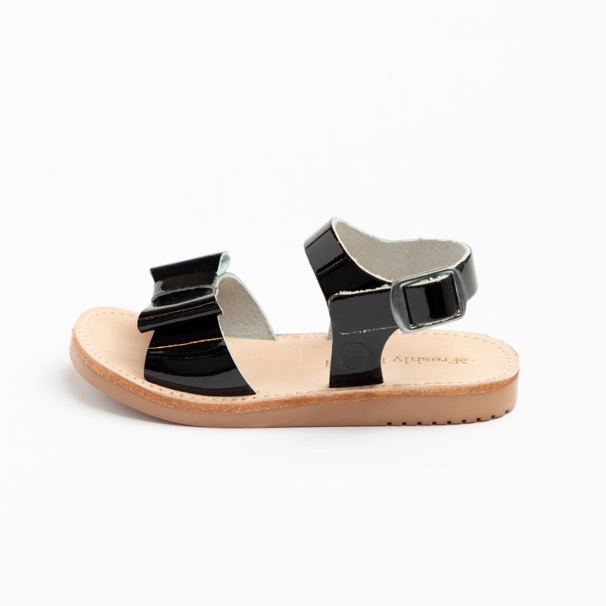 Black Patent Bayview Bayview Sandal by Freshly Picked – Don't Panic Shoes