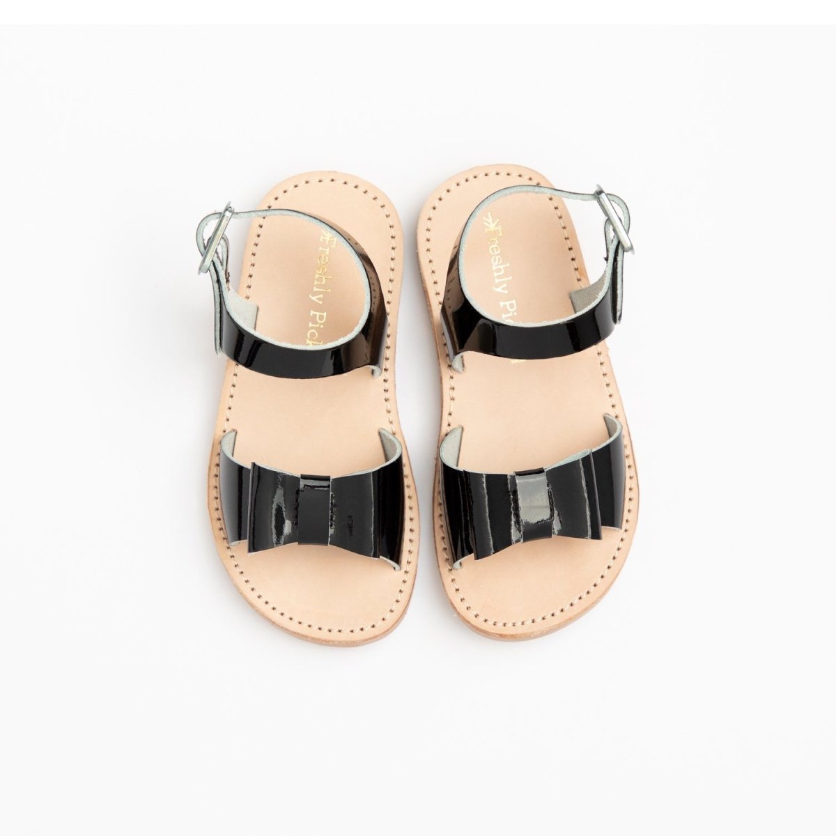 Black Patent Bayview Bayview Sandal by Freshly Picked – Don't Panic Shoes