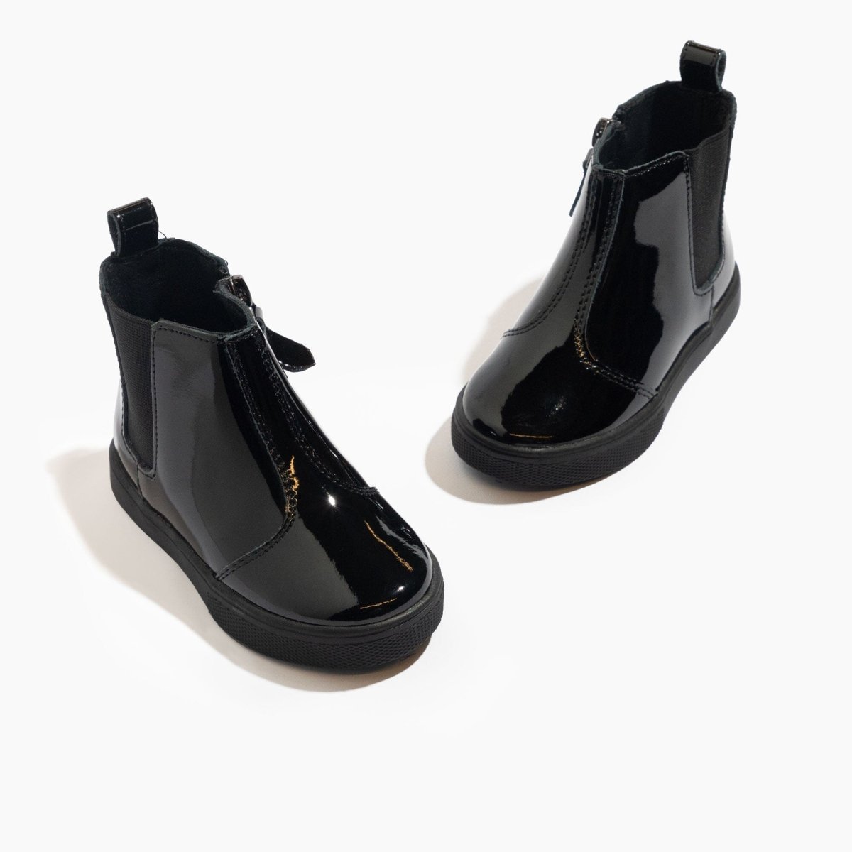 Black Patent Chelsea Boot Ii Sneaker Kids - Chelsea Boot Sneaker by Freshly Picked – Don't Panic Shoes