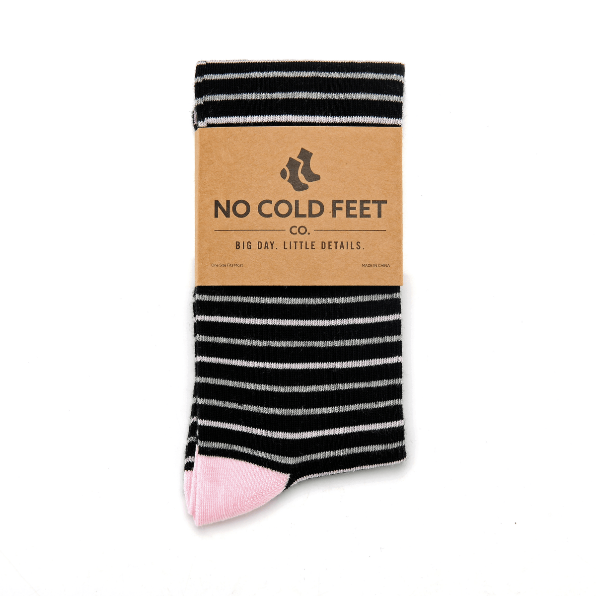 Black Pink Grey Striped Socks Wedding Office Valentine Day Dress Socks For Men And Women Soft Cotton Socks by No Cold Feet – Don't Panic Shoes