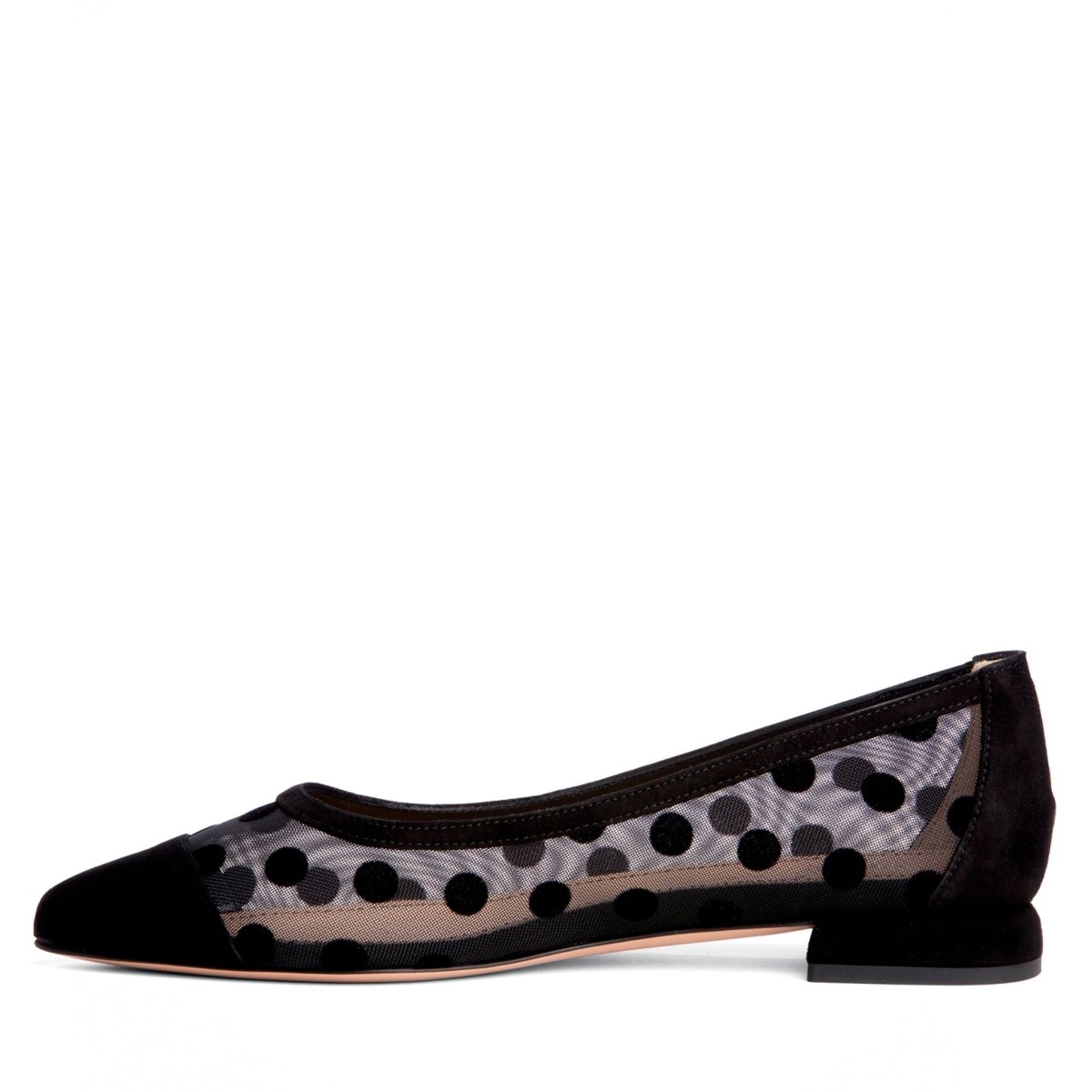 Blake Ballerina Women’S Camel Mesh Suede Leather Lining Flats by Beautiisoles – Don't Panic Shoes