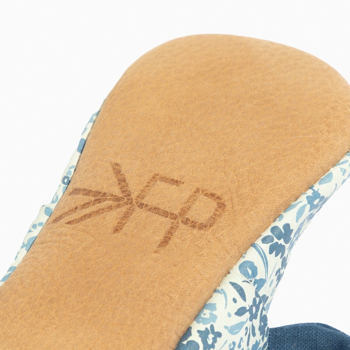 Blue Blooms Knotted Bow Baby Shoe Knotted Bow Mocc by Freshly Picked – Don't Panic Shoes