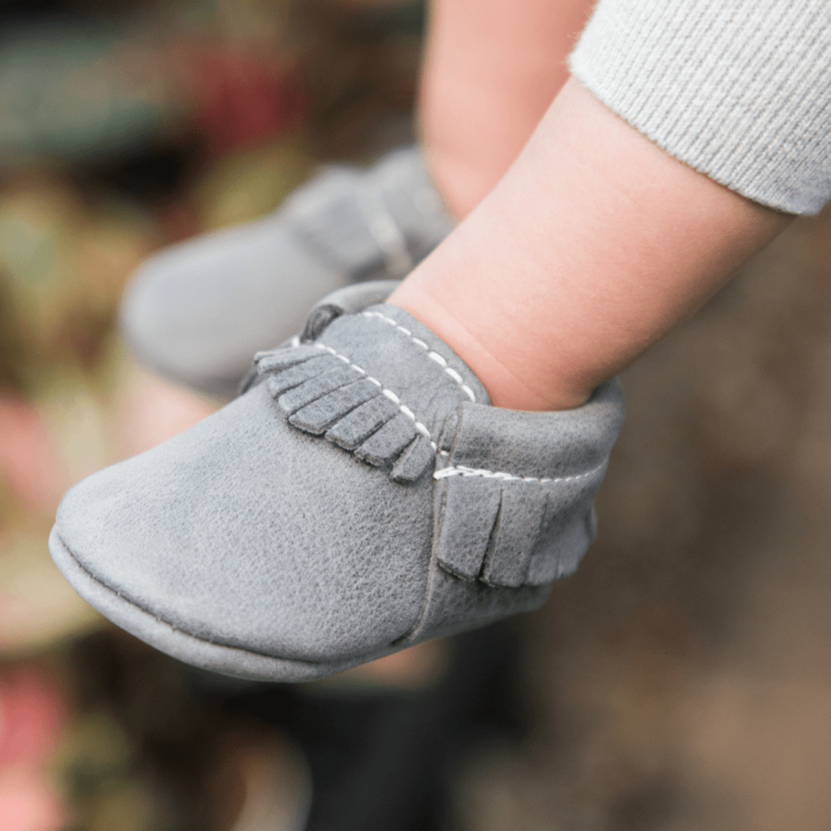 Blue Spruce Moccasin Baby Shoe Moccasin by Freshly Picked – Don't Panic Shoes