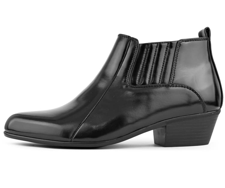 Bolano Bota Western Men's Black Leather Dress Boots Boots by Bolano – Don't Panic Shoes