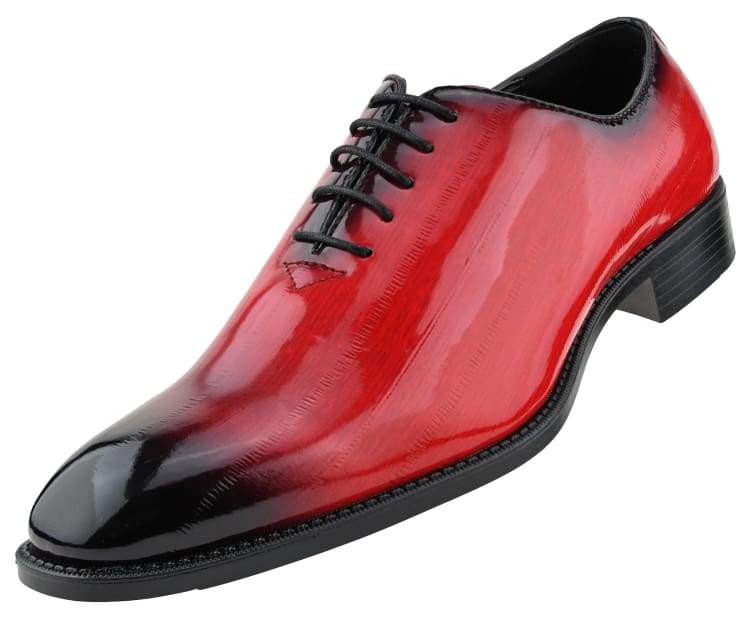 Bolano Brayden Red Exotic Eel Skin Oxfords For Men Oxfords by Bolano – Don't Panic Shoes