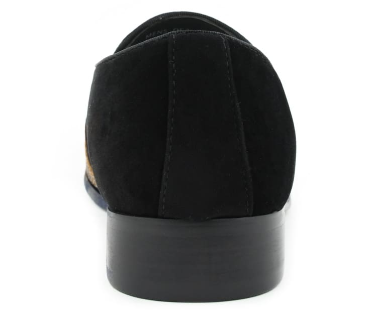 Bolano Dezzy Sparkling Gold Glitter Men's Tuxedo Slip On Dress Shoes Smoking Slippers by Bolano – Don't Panic Shoes