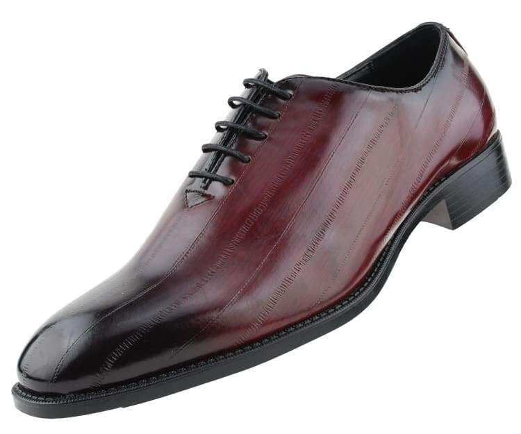 Bolano Exotic Elegance Burgundy Eel Skin OxfordS Women’s Oxfords by Bolano – Don't Panic Shoes