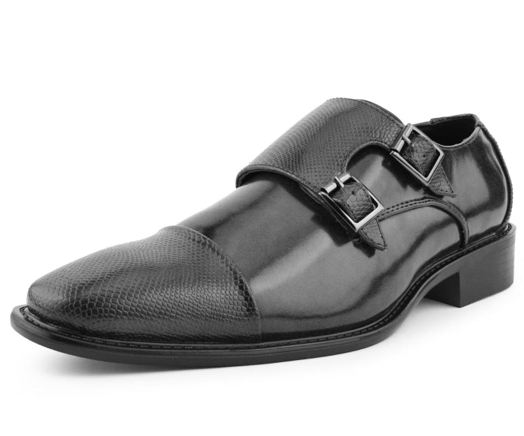 Bolano Men's Bancroft Black Monk Straps by Bolano – Don't Panic Shoes