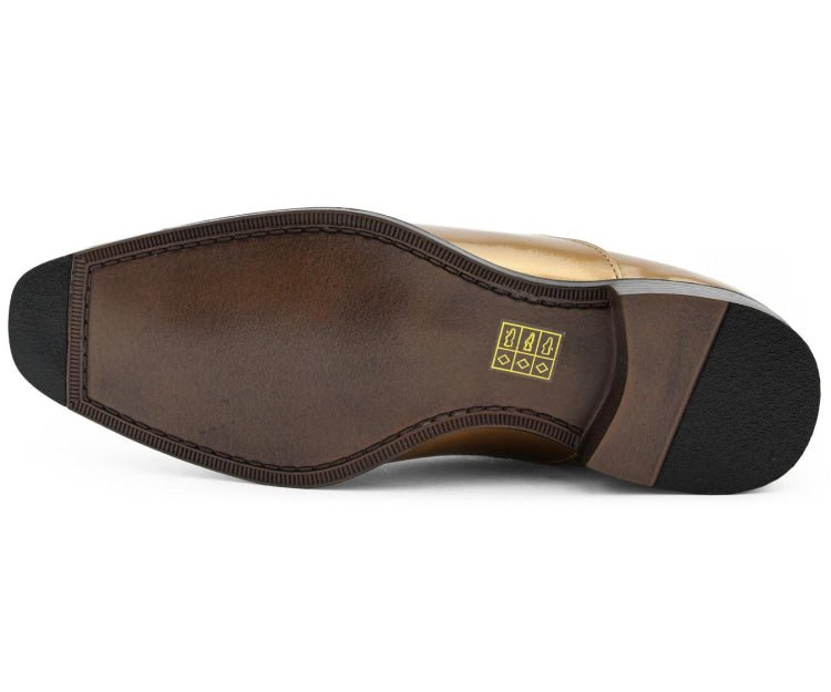 Bolano Men's Chainz Gold Oxfords by Bolano – Don't Panic Shoes