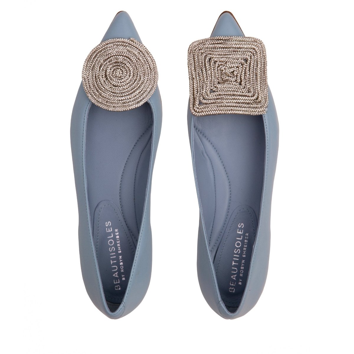 Bonnie Ballerina Women’S Leather Metallic Mesh Flat Flats by Beautiisoles – Don't Panic Shoes