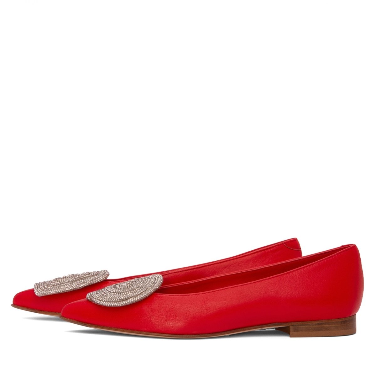 Bonnie Ballerina Women’S Leather Metallic Mesh Flat Flats by Beautiisoles – Don't Panic Shoes