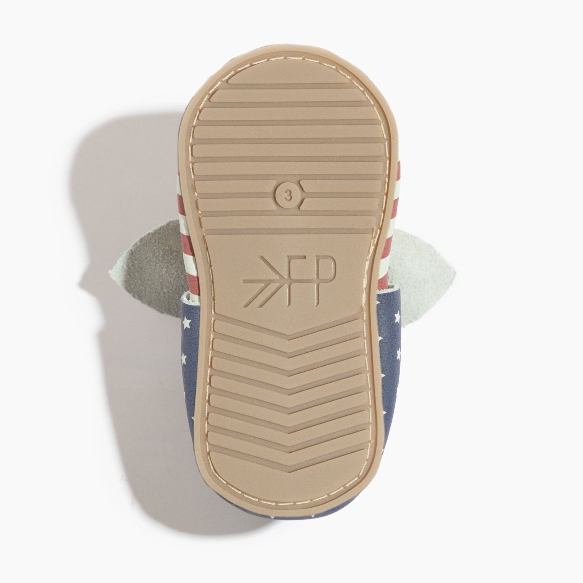 Born In The Usa Knotted Bow Baby Shoe Knotted Bow Mocc by Freshly Picked – Don't Panic Shoes