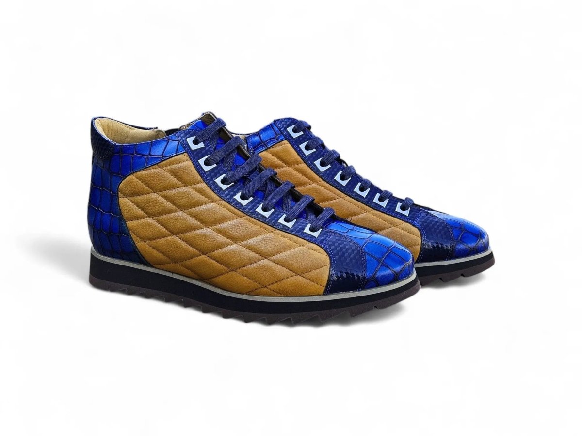 Brand Embossed Alligator Calfskin Hi Top Kb626 - 13e Boots by Carrucci Shoes – Don't Panic Shoes