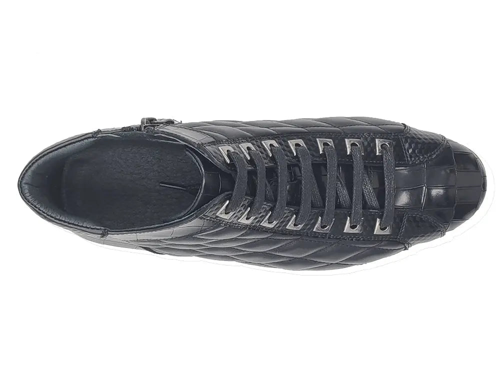 Brand Embossed Alligator Calfskin Hi Top Kb626 - 13e Boots by Carrucci Shoes – Don't Panic Shoes