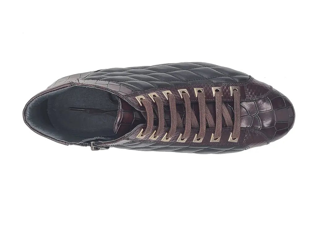 Brand Embossed Alligator Calfskin Hi Top Kb626 - 13e Boots by Carrucci Shoes – Don't Panic Shoes