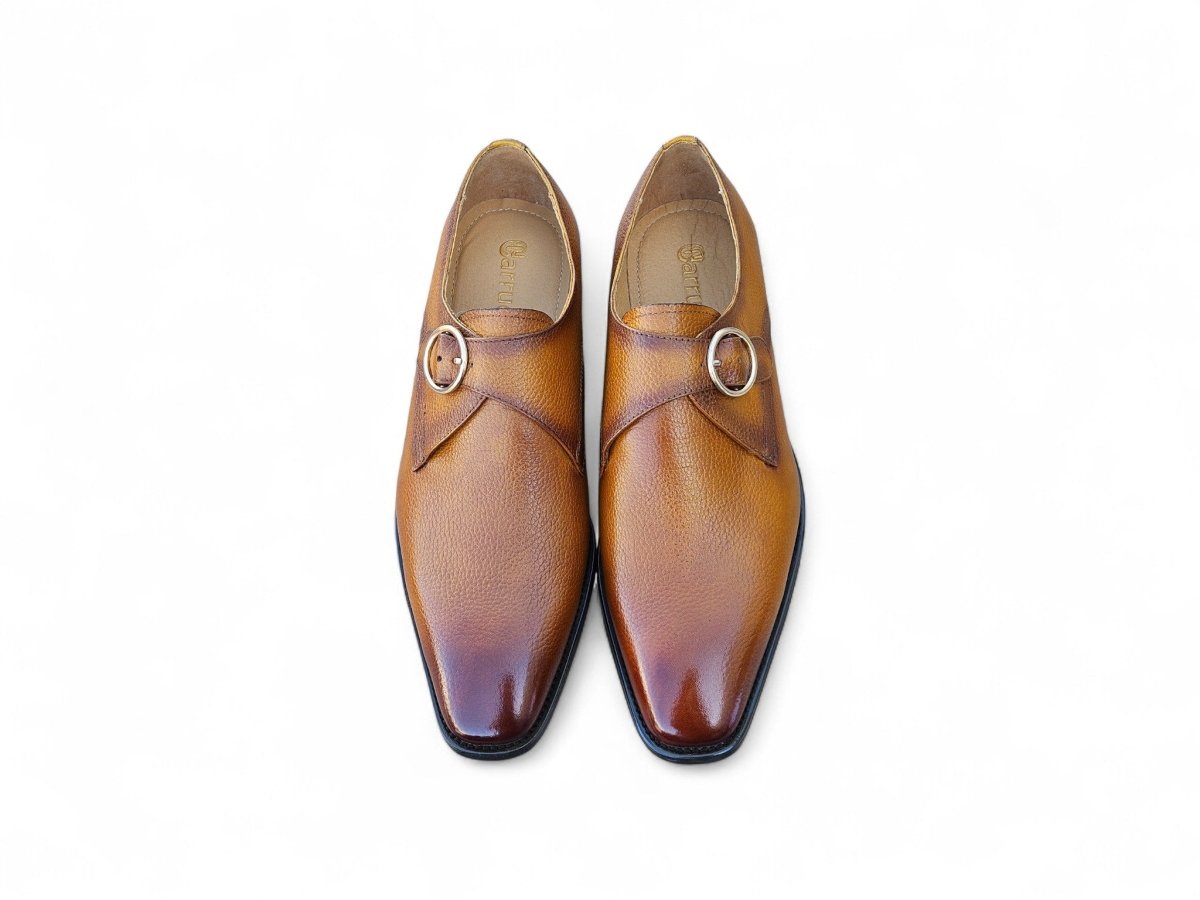 Brandless Monk Strap Leather Shoes Ks509 - 20 Shoes by Carrucci Shoes – Don't Panic Shoes