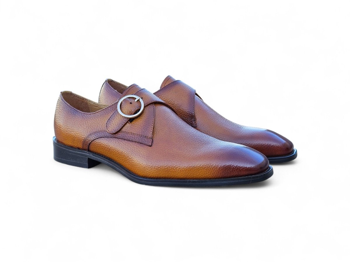 Brandless Monk Strap Leather Shoes Ks509 - 20 Shoes by Carrucci Shoes – Don't Panic Shoes
