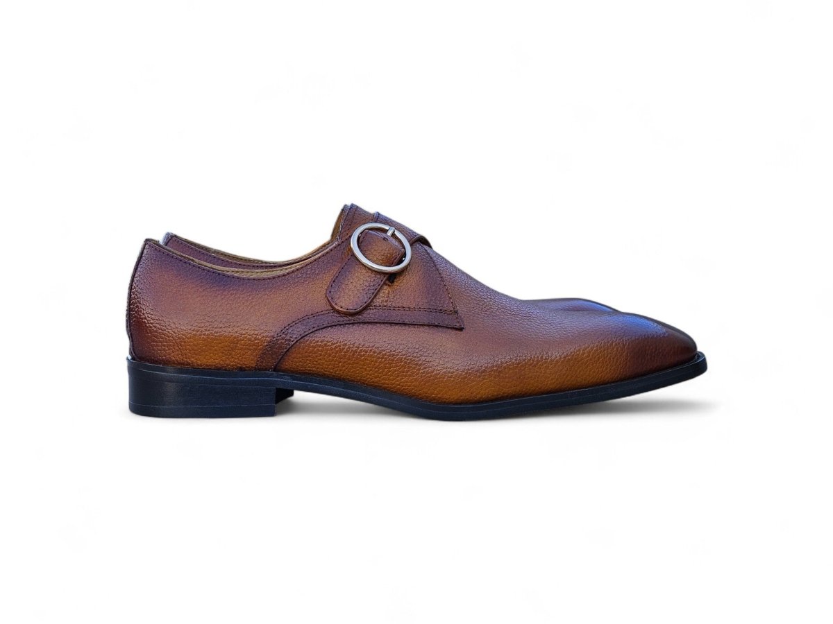 Brandless Monk Strap Leather Shoes Ks509 - 20 Shoes by Carrucci Shoes – Don't Panic Shoes