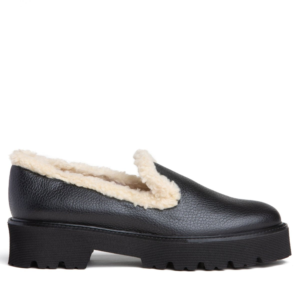 Brea Rio Ankle Shootie Women’S Leather Shearling Trim Boots by Beautiisoles – Don't Panic Shoes