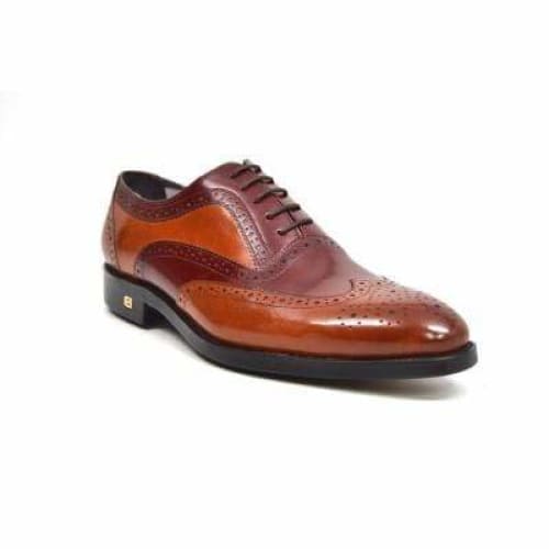British Walkers Adam Men's Burgundy And Cognac Leather Loafers Shoes by British Walkers – Don't Panic Shoes