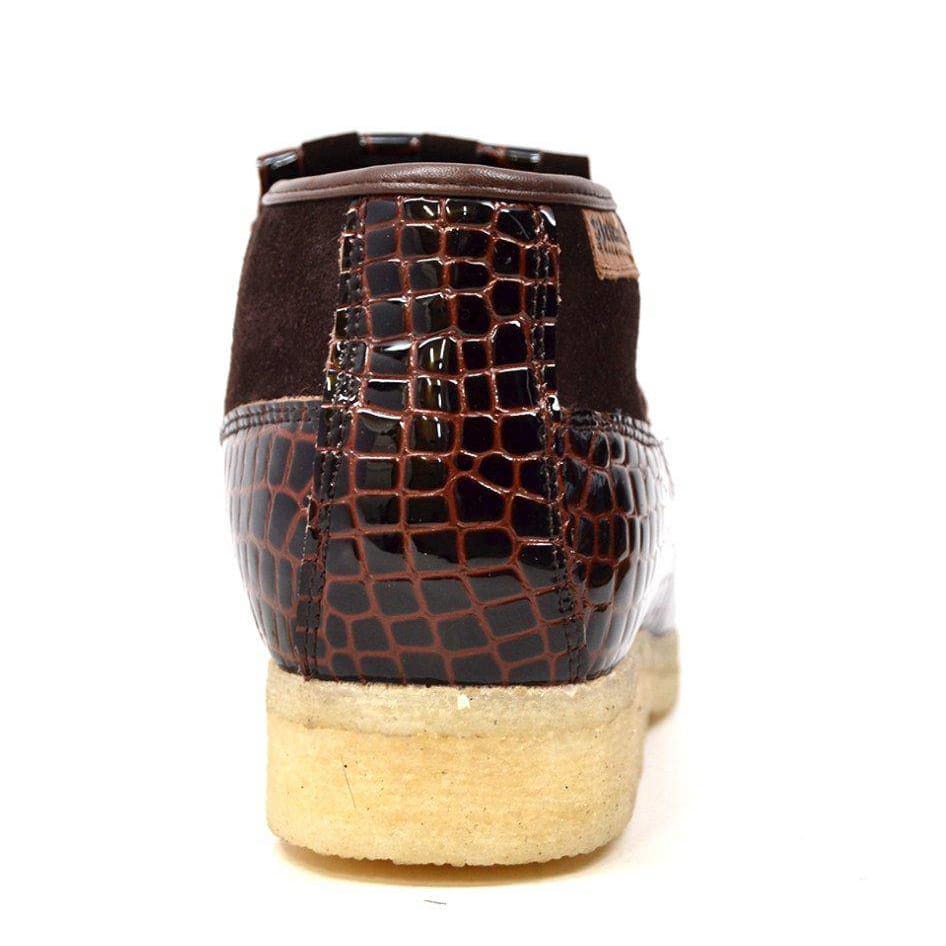 BritiSh Walkers Apollo Croc Men’s Crocodile Leather & Suede Chukka Boots – HAndcrafted Fusion Of Exotic Luxury and Modern British Craft Shoes by British Walkers – Don't Panic Shoes