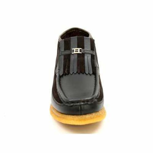 BritiSh Walkers Apollo Men’s Brown Leather & Suede Slip - On Boots – HAndcrafted Crepe - Sole Classic Of Warm Elegance and Timeless British Style Shoes by British Walkers – Don't Panic Shoes