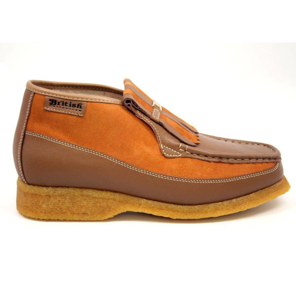 British Walkers Apollo Men's Rust Leather And Suede Shoes by British Walkers – Don't Panic Shoes